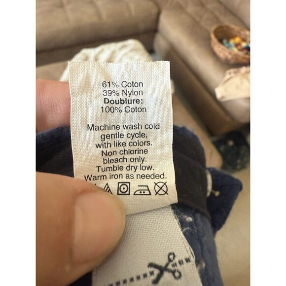 Madewell Button-Tab Eyelet Shorts in Blue Sz 4 Preppy Coquette Beach Y2K - Picture 6 of 6